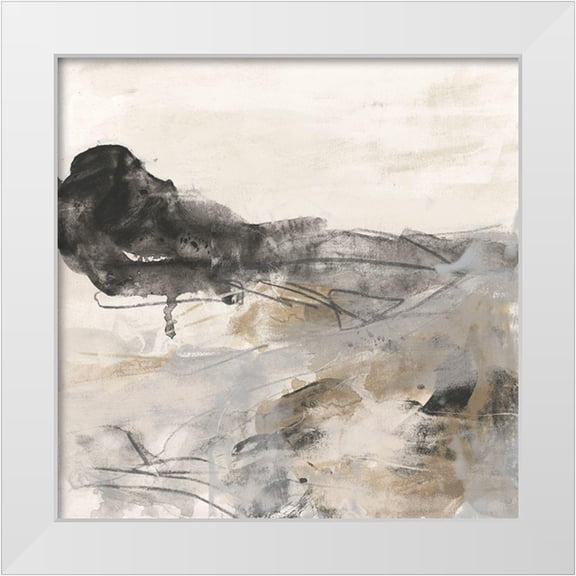 Vess, June Erica 12x12 White Modern Wood Framed Museum Art Print Titled - Stone River I