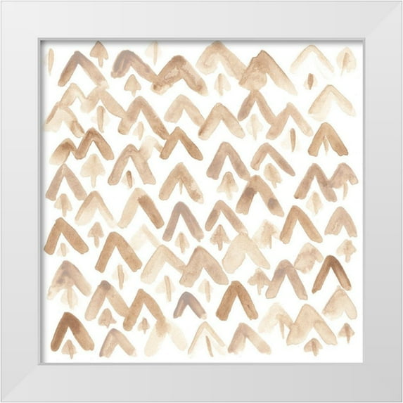 Vess, June Erica 12x12 White Modern Wood Framed Museum Art Print Titled - Subtle Signals VII