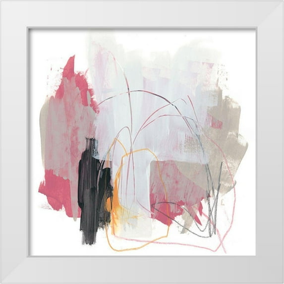 Vess, June Erica 12x12 White Modern Wood Framed Museum Art Print Titled - Symphony in Riffs II