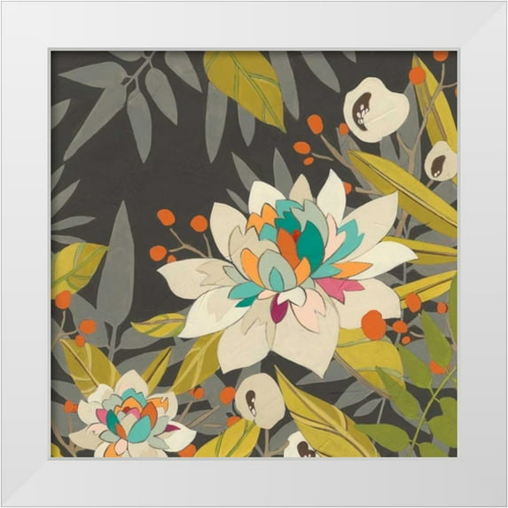 Vess, June Erica 12x12 White Modern Wood Framed Museum Art Print Titled - Tropical Twilight I