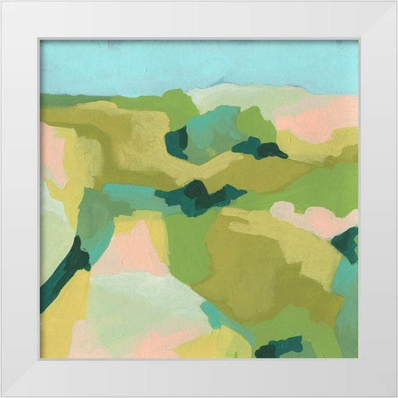 Vess, June Erica 12x12 White Modern Wood Framed Museum Art Print Titled - Valley Facets I