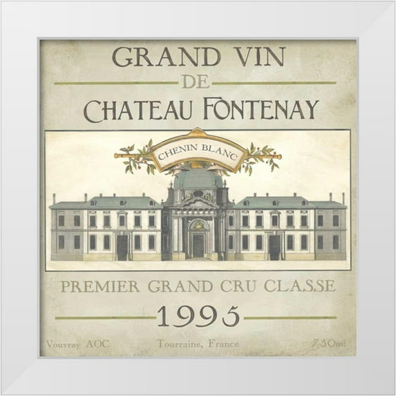 Vess, June Erica 12x12 White Modern Wood Framed Museum Art Print Titled - Vintage Wine Labels IX