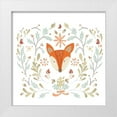 thumbnail image 1 of Vess, June Erica 12x12 White Modern Wood Framed Museum Art Print Titled - Whimsical Woodland Faces IV, 1 of 4