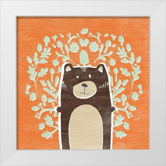 Vess, June Erica 12x12 White Modern Wood Framed Museum Art Print Titled - Woodland Cutie I