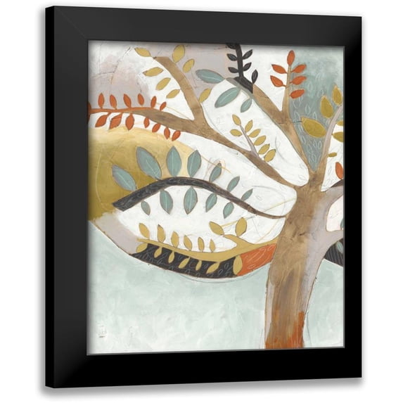 Vess, June Erica 12x14 Black Modern Framed Museum Art Print Titled - Arbor Whimsy I