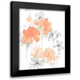 thumbnail image 1 of Vess, June Erica 12x14 Black Modern Framed Museum Art Print Titled - Blush Peonies I, 1 of 5