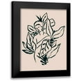thumbnail image 1 of Vess, June Erica 12x14 Black Modern Framed Museum Art Print Titled - Foliage Figure II, 1 of 5
