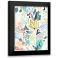 thumbnail image 1 of Vess, June Erica 12x14 Black Modern Framed Museum Art Print Titled - Garden Terrazzo II, 1 of 5