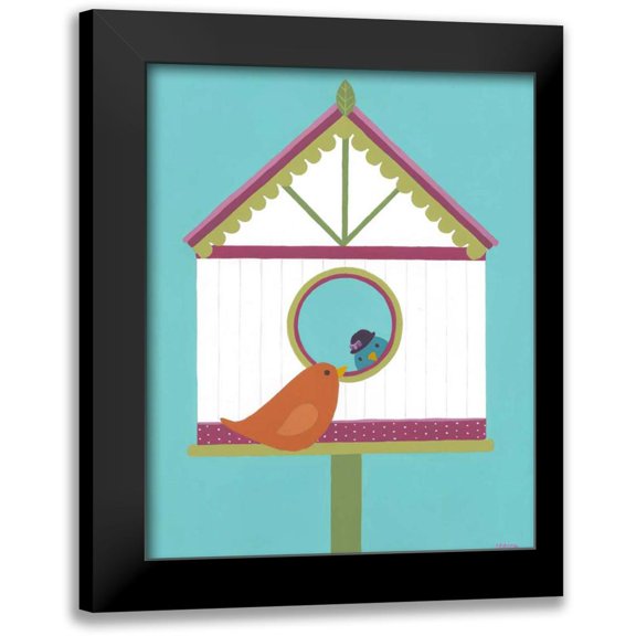 Vess, June Erica 12x14 Black Modern Framed Museum Art Print Titled - Home Tweet Home II