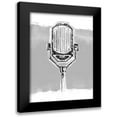 thumbnail image 1 of Vess, June Erica 12x14 Black Modern Framed Museum Art Print Titled - Monochrome Microphone III, 1 of 5