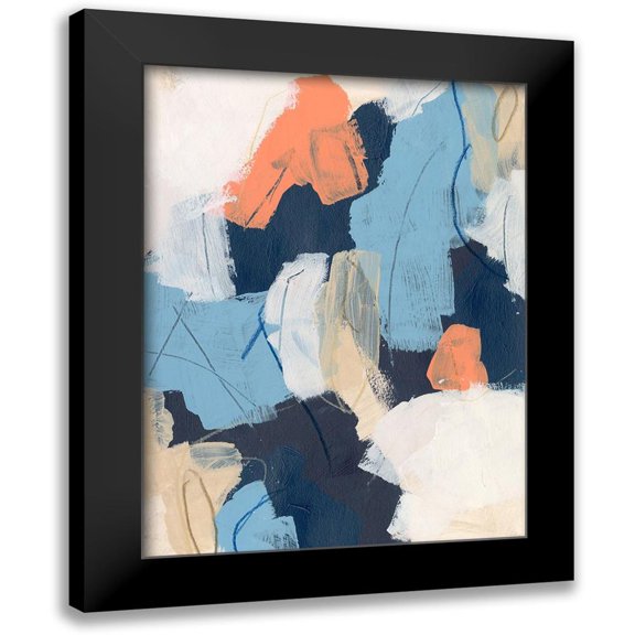 Vess, June Erica 12x14 Black Modern Framed Museum Art Print Titled - Network Connection II