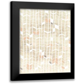 Vess, June Erica 12x14 Black Modern Framed Museum Art Print Titled - Pattern Intersect I