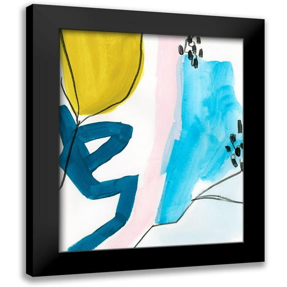 Vess, June Erica 12x14 Black Modern Framed Museum Art Print Titled - Pattern Mingle I