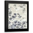 thumbnail image 1 of Vess, June Erica 12x14 Black Modern Framed Museum Art Print Titled - Petal Batik I, 1 of 5
