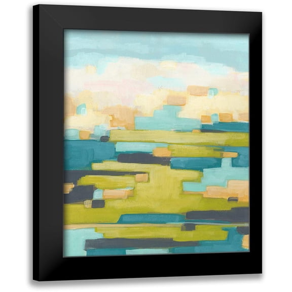 Vess, June Erica 12x14 Black Modern Framed Museum Art Print Titled - Pixel Horizon I