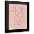 thumbnail image 1 of Vess, June Erica 12x14 Black Modern Framed Museum Art Print Titled - Rosetone Blossoms II, 1 of 5