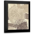 thumbnail image 1 of Vess, June Erica 12x14 Black Modern Framed Museum Art Print Titled - Spiral Gesture I, 1 of 5
