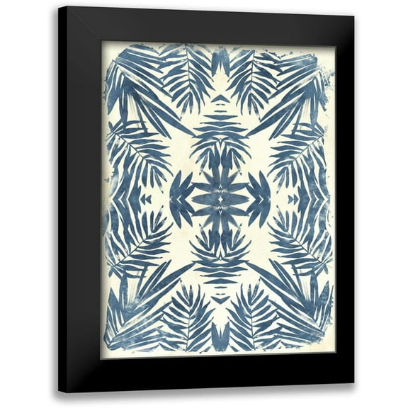 Vess, June Erica 12x14 Black Modern Framed Museum Art Print Titled - Tropical Kaleidoscope IV