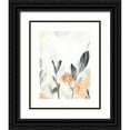 thumbnail image 1 of Vess, June Erica 12x14 Black Ornate Wood Framed with Double Matting Museum Art Print Titled - Garden Flow II, 1 of 4