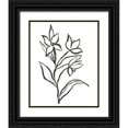 thumbnail image 1 of Vess, June Erica 12x14 Black Ornate Wood Framed with Double Matting Museum Art Print Titled - Jonquil Gesture I, 1 of 4