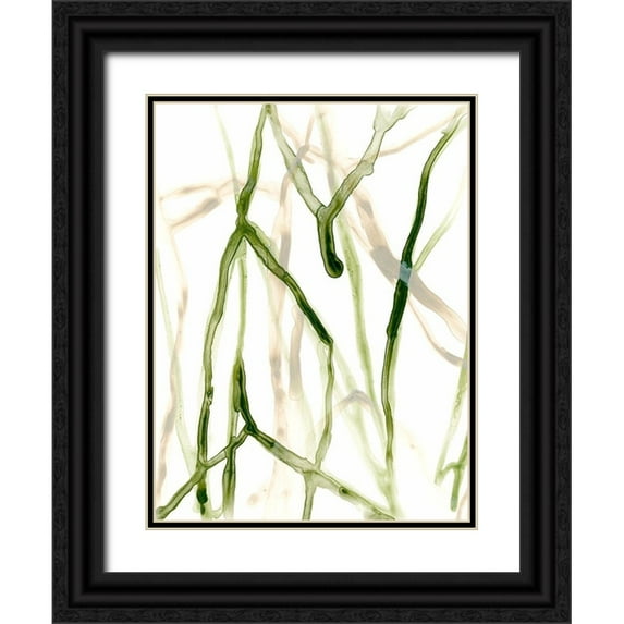 Vess, June Erica 12x14 Black Ornate Wood Framed with Double Matting Museum Art Print Titled - Runnel VII