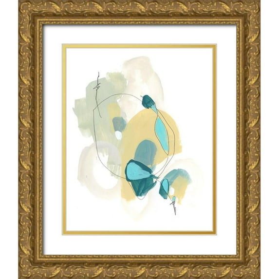Vess, June Erica 12x14 Gold Ornate Wood Framed with Double Matting Museum Art Print Titled - Basilisk IV