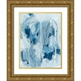 thumbnail image 1 of Vess, June Erica 12x14 Gold Ornate Wood Framed with Double Matting Museum Art Print Titled - Blue Falls II, 1 of 4