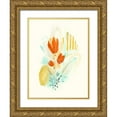 thumbnail image 1 of Vess, June Erica 12x14 Gold Ornate Wood Framed with Double Matting Museum Art Print Titled - Bouquet Moderne II, 1 of 4