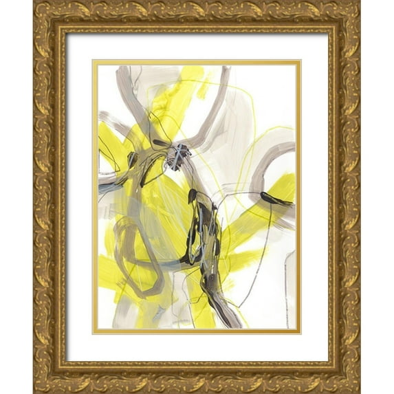 Vess, June Erica 12x14 Gold Ornate Wood Framed with Double Matting Museum Art Print Titled - Cement Citron I
