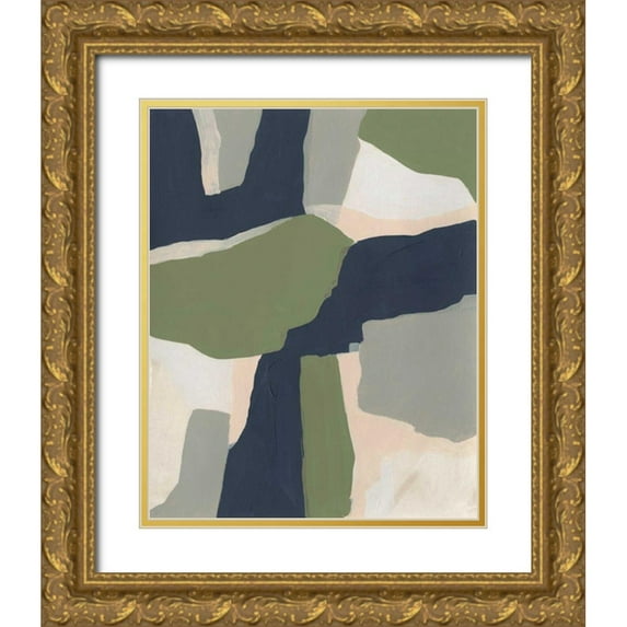 Vess, June Erica 12x14 Gold Ornate Wood Framed with Double Matting Museum Art Print Titled - Delta I