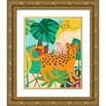thumbnail image 1 of Vess, June Erica 12x14 Gold Ornate Wood Framed with Double Matting Museum Art Print Titled - Graphic Jungle IV, 1 of 4