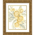 thumbnail image 1 of Vess, June Erica 12x14 Gold Ornate Wood Framed with Double Matting Museum Art Print Titled - Ochre Blossoms II, 1 of 4