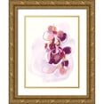 thumbnail image 1 of Vess, June Erica 12x14 Gold Ornate Wood Framed with Double Matting Museum Art Print Titled - Orchid Sonata II, 1 of 4