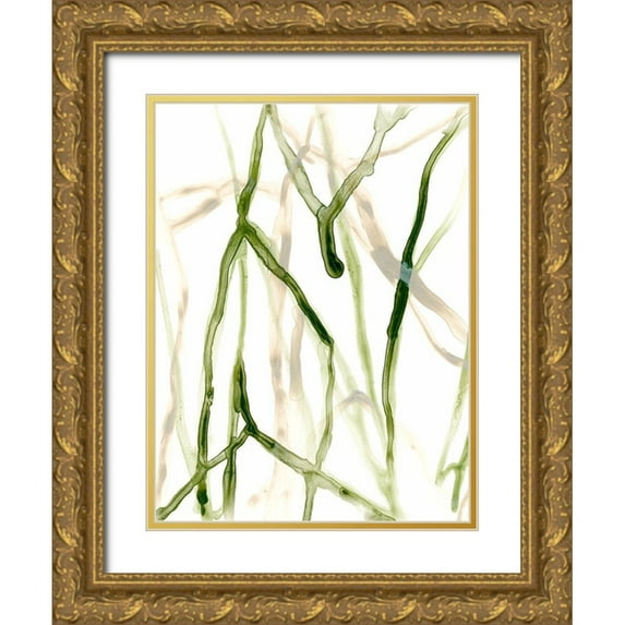 Vess, June Erica 12x14 Gold Ornate Wood Framed with Double Matting Museum Art Print Titled - Runnel VII