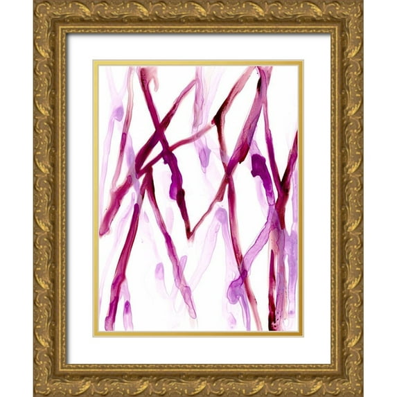 Vess, June Erica 12x14 Gold Ornate Wood Framed with Double Matting Museum Art Print Titled - Runnel XV