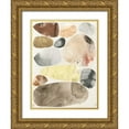 thumbnail image 1 of Vess, June Erica 12x14 Gold Ornate Wood Framed with Double Matting Museum Art Print Titled - Stone Mosaic III, 1 of 4