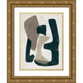 thumbnail image 1 of Vess, June Erica 12x14 Gold Ornate Wood Framed with Double Matting Museum Art Print Titled - UA Impasto Puzzle I, 1 of 4