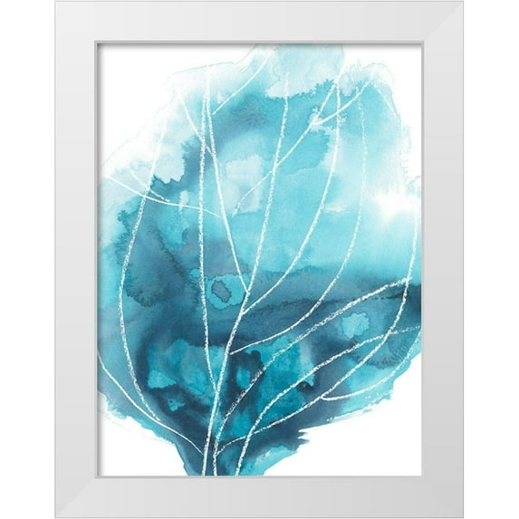 Vess, June Erica 12x14 White Modern Wood Framed Museum Art Print Titled - Abstract Coral IV