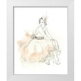 thumbnail image 1 of Vess, June Erica 12x14 White Modern Wood Framed Museum Art Print Titled - Blush and Grey Fashion II, 1 of 4