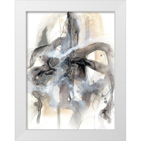 Vess, June Erica 12x14 White Modern Wood Framed Museum Art Print Titled - Electron Storm I