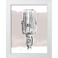 thumbnail image 1 of Vess, June Erica 12x14 White Modern Wood Framed Museum Art Print Titled - Monochrome Microphone IV, 1 of 4