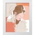 thumbnail image 1 of Vess, June Erica 12x14 White Modern Wood Framed Museum Art Print Titled - Painted Contour Portraits I, 1 of 4