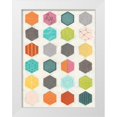 thumbnail image 1 of Vess, June Erica 12x14 White Modern Wood Framed Museum Art Print Titled - Pattern Interaction I, 1 of 4