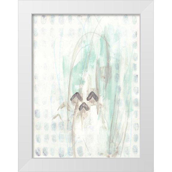 Vess, June Erica 12x14 White Modern Wood Framed Museum Art Print Titled - Pattern Logic V