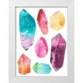 thumbnail image 1 of Vess, June Erica 12x14 White Modern Wood Framed Museum Art Print Titled - Prism Crystals I, 1 of 4