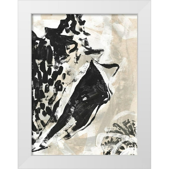 Vess, June Erica 12x14 White Modern Wood Framed Museum Art Print Titled - Sea Scumble III