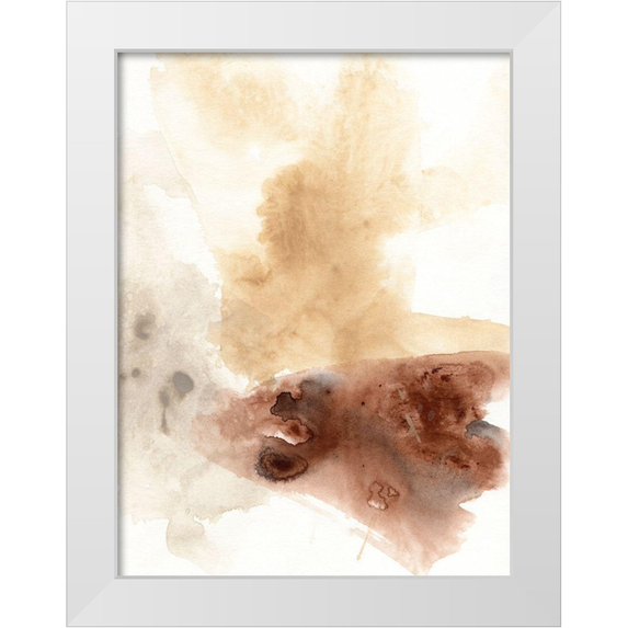 Vess, June Erica 12x14 White Modern Wood Framed Museum Art Print Titled - Tectonic Geyser I