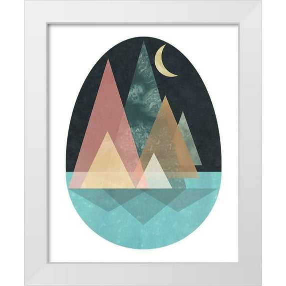 Vess, June Erica 12x14 White Modern Wood Framed Museum Art Print Titled - Terra Forms II