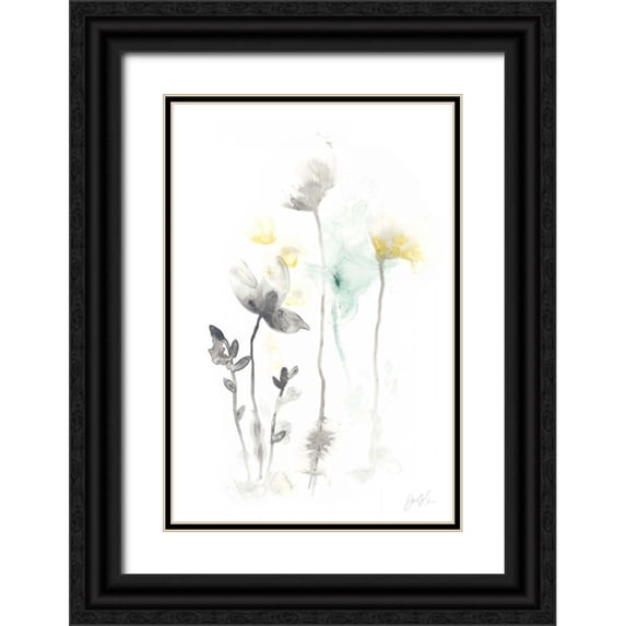 Vess, June Erica 13x18 Black Ornate Wood Framed with Double Matting Museum Art Print Titled - Stem Illusion II