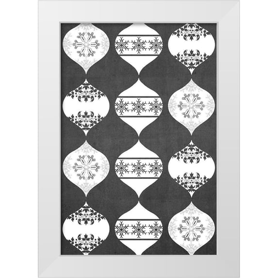 Vess, June Erica 13x18 White Modern Wood Framed Museum Art Print Titled - Let it Snow Collection F